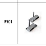 براکت 106 میلیمتر جلو جهت ریل اینر با فرانت آلومینیوم ریل اسلیم و اسلیم شیشه فانتونی کد B901