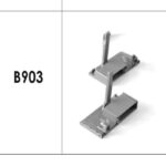 براکت 106 میلیمتر جلو جهت ریل اینر با فرانت شیشه ریل اسلیم و اسلیم شیشه فانتونی کد B903
