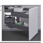 مجیک کرنر 2 طبقه اسلیم زیر صفحه راست بازشو عرض 45 سانتی متر فانتونی کد D504