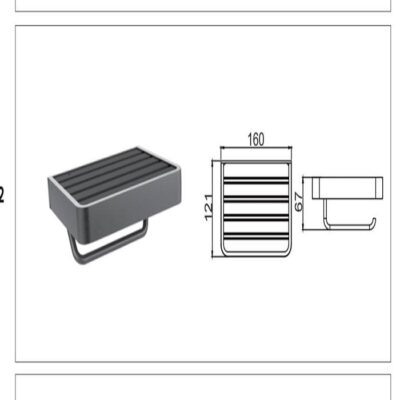 هولدر جای دستمال کاغذی پیچی رنگ نوک مدادی سری H فانتونی کد S072