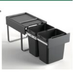 سطل چند منظوره توکار متصل به کف دو سطلی جهت یونیت عرض 40 سانتیمتر فانتونی کد Q540
