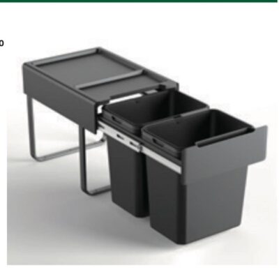 سطل چند منظوره توکار متصل به کف دو سطلی جهت یونیت عرض 40 سانتیمتر فانتونی کد Q540