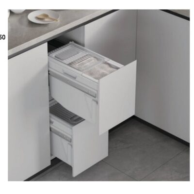 سطل ریلی جای برنج و حبوبات توکار جهت یونیت عرض 30 سانتیمتر فانتونی کد Q930