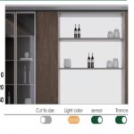 چراغ LED بک پنل با سنسور تاچ سنگ قهوه ای مدل زیرا (Zyra) طول 240 و عرض 60 سانتیمتر فانتونی کد N920