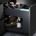 سوپر مواد غذایی استیل ریل از کف عرض 30 سانتیمتر فامتونی کد F590