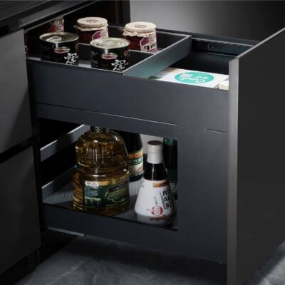 سوپر مواد غذایی استیل ریل از کف عرض 40 سانتیمتر فامتونی کد F591