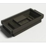 کشوی لوازم آرایش چرمی ریلی دارای آرام بند Leka Series یونی هوپر کد WS4182S