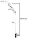 چراغ LED پایه دار مینیمال بلک پال همراه با ترانس فانتونی کد N905